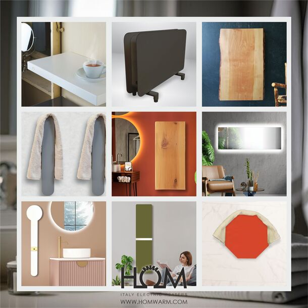 Standard bathroom with a metallic radiator